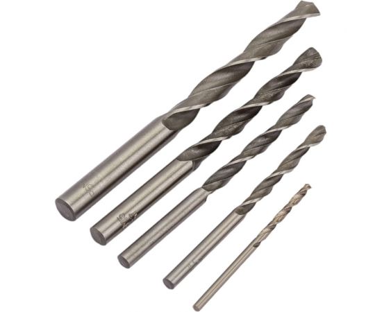Набор сверл по металлу под резьбу 5 шт, 2.5-8.5 мм, Р6М5 Туламаш 166186 – изображение 4