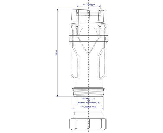 Сифон McAlpine тип сухой гидрозатвор 1 1/2вн.-50 мм (блистер) MRNRV50 – изображение 3