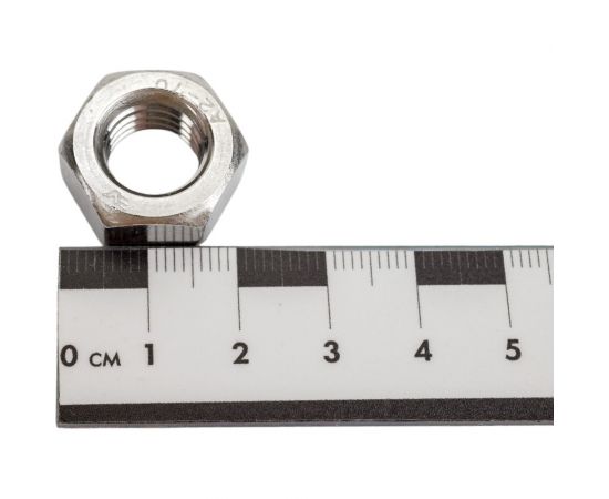 Гайка из нержавеющей стали DINFIX DIN 934, А2, М12, 10 шт. 00-00002087 – изображение 2