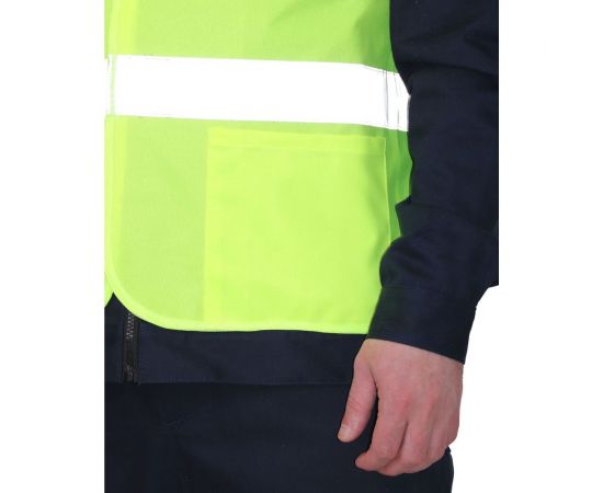 Светоотражающий жилет СИРИУС сигнальный 1, лимонный, р. 52-54/170-176 136247/2 – изображение 3