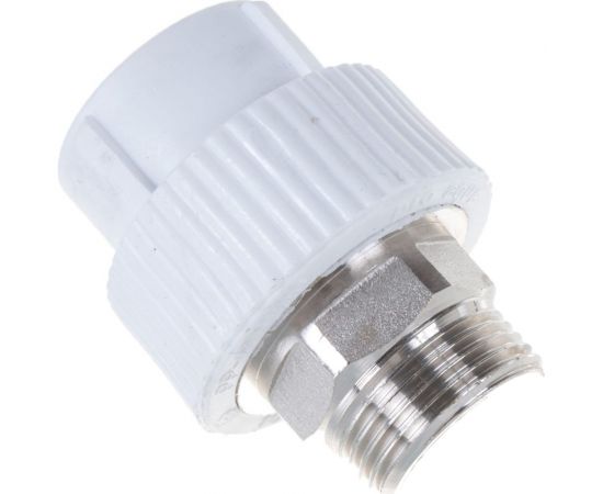 Комбинированная муфта под ключ PRO AQUA PP-R НР белая d-32 мм 1" PA23518Pb – изображение 3