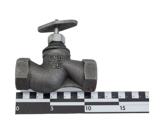 Запорный клапан DN.ru 15кч18п1 Ду25 Ру16 чугунный муфтовый D090-00235 – изображение 2