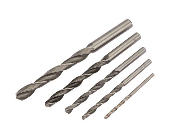 Набор сверл по металлу под резьбу 5 шт, 2.5-8.5 мм, Р6М5 Туламаш 166186 – изображение 2