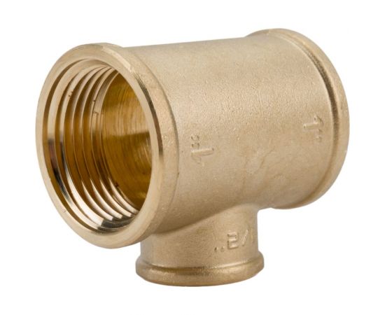 Тройник LD PRIDE 1 - 1/2 - 1 вн/вн/вн, латунь, 25-15-25 552125 – изображение 2