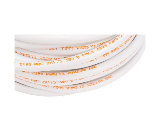 Провод TDM ПВС 2х1,5 ГОСТ 10м, белый SQ0118-0011 – изображение 4