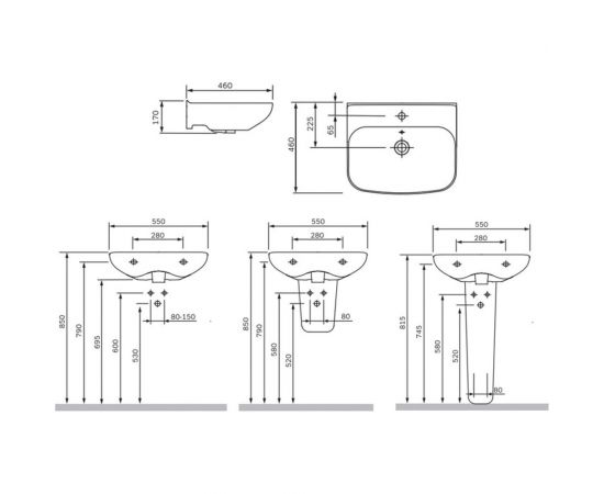 Раковина AM.PM Like 55см C804221WH – изображение 6