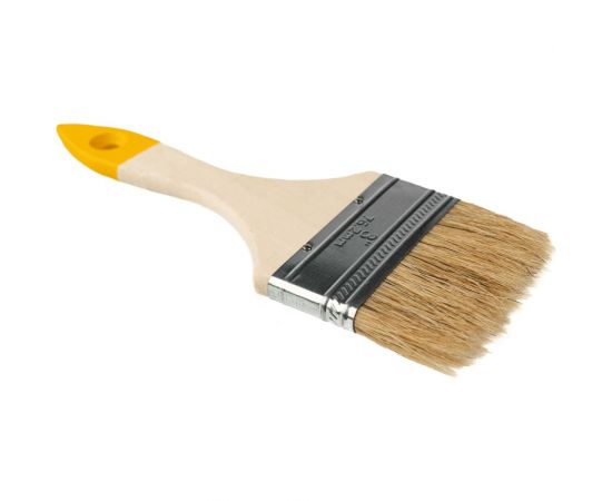 Плоская малярная кисть SAMGRUPP с деревянной ручкой, 75 мм, 3"" 16173 