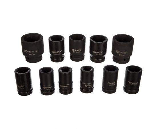 Набор головок торцевых для ручного гайковерта 1""DR, 21-50 мм, 11 предметов Thorvik LSWS11S 52774 