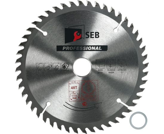 Диск пильный по дереву 150x20/16 мм, 48z S.E.B. 306PG-1504820 