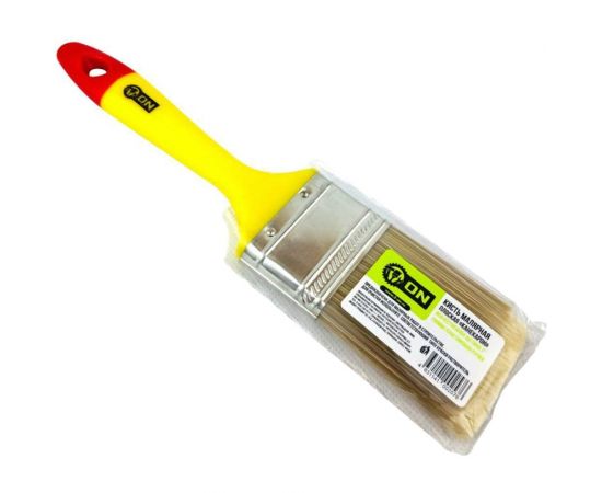 Малярная плоская кисть ON Kанекарон иск. щетина 1, 25мм, пласт.ручка 02-01-310 