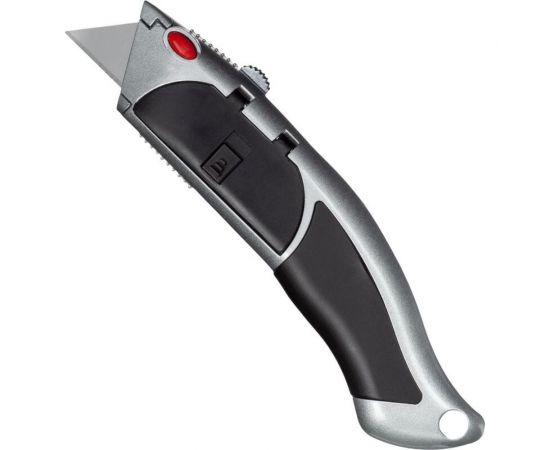 Универсальный нож Attache Selection SX2600 трапециевидный, ширина лезвия 19 мм, в комплекте 10 запасных лезвий 1432254 