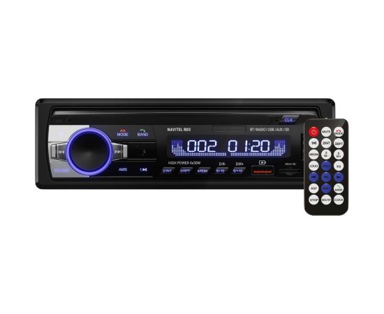 Автомагнитола NAVITEL 4x50 вт, 7 цветов подсветки, bluetooth, usb, aux, fm radio мр3 RD3 