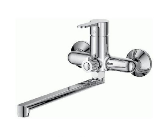 Смеситель для ванны LEDEME картридж диаметр 35 мм, с длинным изливом 300 мм L2203 65796 