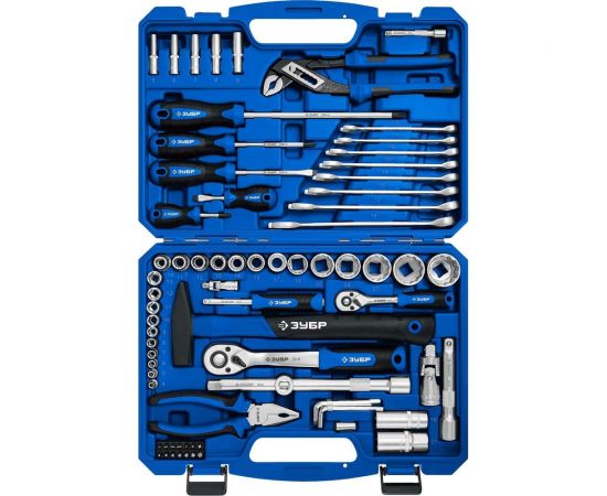 Универсальный набор инструмента ЗУБР Универсал-76 76 предметов 27670-H76 