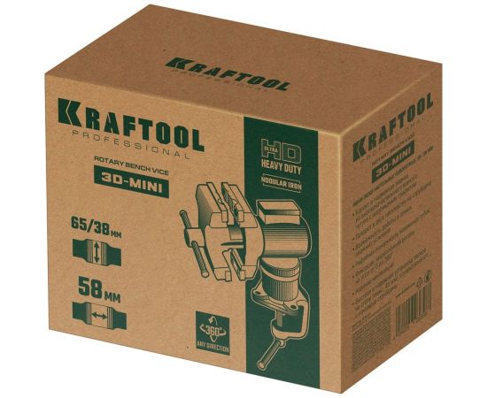 Многофункциональные настольные тиски KRAFTOOL 3D-MINI 65/38 мм 32714-65 – изображение 13