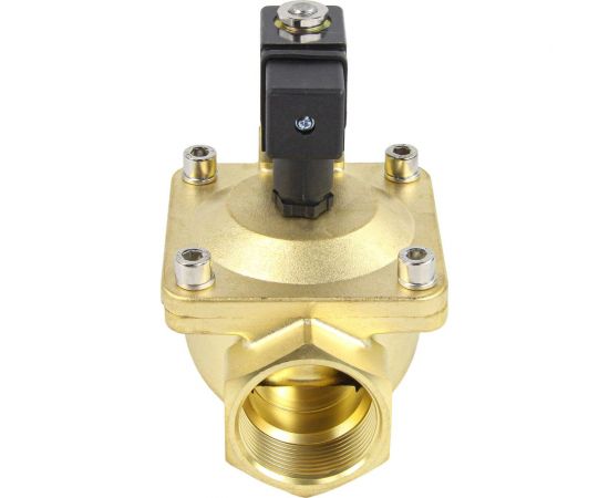 Электромагнитный клапан DN.ru VS2W-400N-PU-NC Ду40 Ру12 латунь пилотный G 1 1/2 НЗ NBR 220В D130-01274 – изображение 3