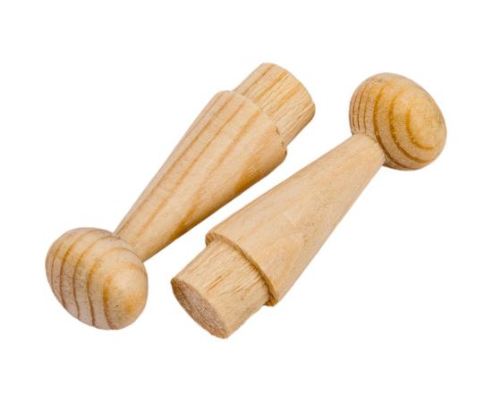 Деревянный мебельный крючок ЕВРОПАРТНЕР 10x42 мм, 4 шт. 16 0953 1 – изображение 2