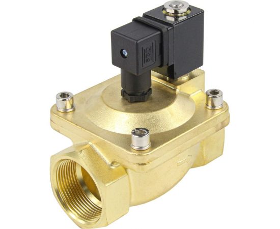 Электромагнитный клапан DN.ru VS2W-400N-PU-NC Ду40 Ру12 латунь пилотный G 1 1/2 НЗ NBR 220В D130-01274 – изображение 2