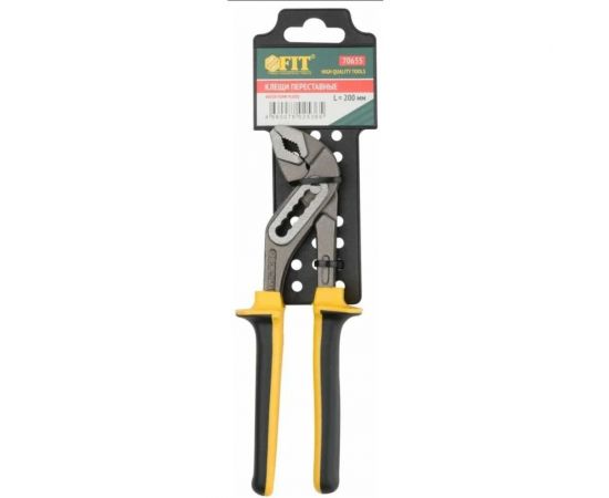 Переставные клещи (CrV, тип D4, узкие губки 200 мм) FIT HQ 70655 – изображение 3