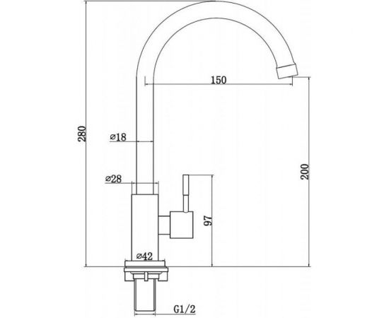 Настольный кран ZOLLEN BURG высокий излив BU74215332 463187 – изображение 2