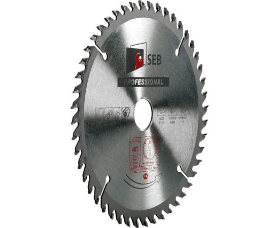 Диск пильный по дереву 150x20/16 мм, 48z S.E.B. 306PG-1504820 – изображение 3