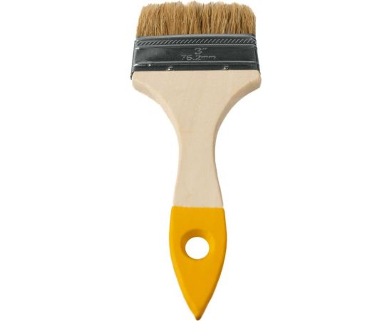Плоская малярная кисть SAMGRUPP с деревянной ручкой, 75 мм, 3"" 16173 – изображение 4