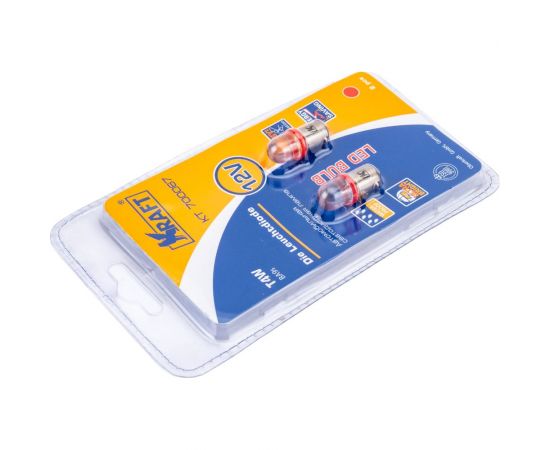 Светодиодная лампа KRAFT T4W BA9s 12v Red KT 700067 – изображение 4
