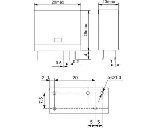 Промежуточное реле Релеон, 1 перекидной контакт 10А ;=24В DC; RP251902400 – изображение 2