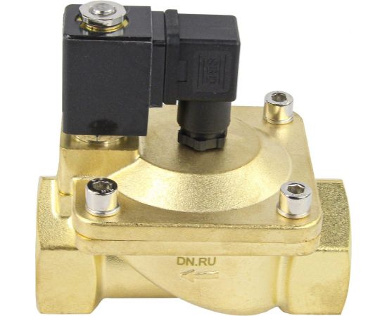 Электромагнитный клапан DN.ru VS2W-400N-PU-NC Ду40 Ру12 латунь пилотный G 1 1/2 НЗ NBR 220В D130-01274 – изображение 4
