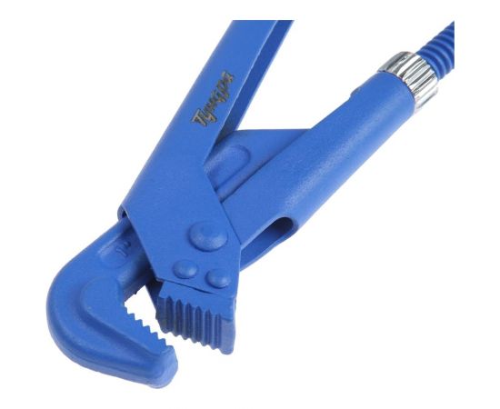 Трубный ключ TUNDRA рычажный плоский зажим 90, раскрытие до 35 мм, №1, 1"" 1187504 – изображение 5