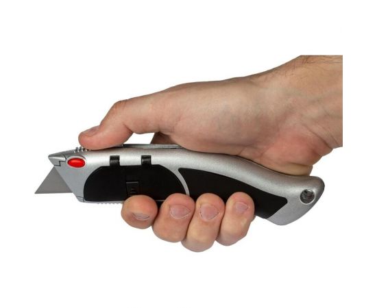 Универсальный нож Attache Selection SX2600 трапециевидный, ширина лезвия 19 мм, в комплекте 10 запасных лезвий 1432254 – изображение 9