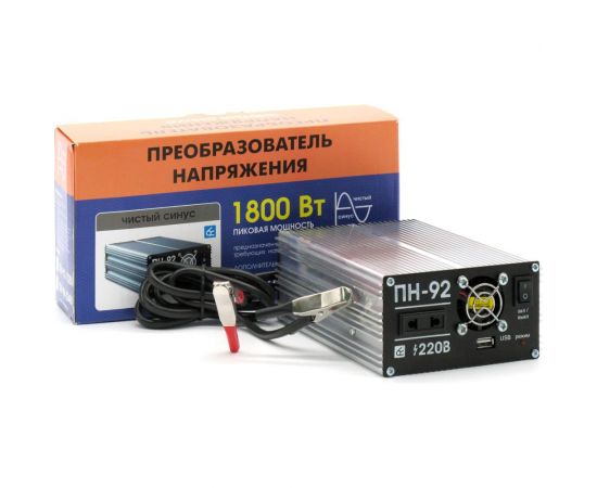 Преобразователь напряжения Вымпел ПН-92 12-22, чистый синус, 1800 Вт 5244 