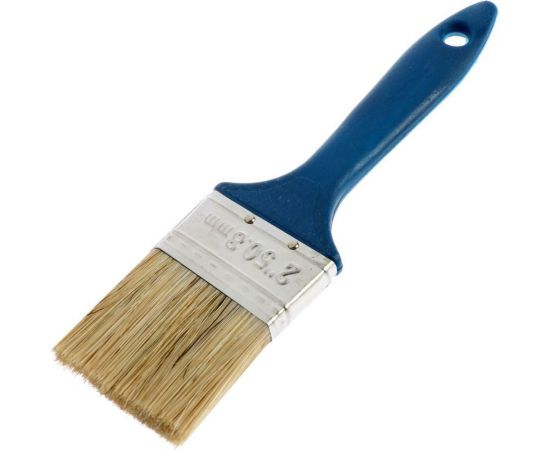 Плоская кисть ТУНДРА смешанная щетина, пластиковая ручка, 2.5"", 63 мм 1818238 