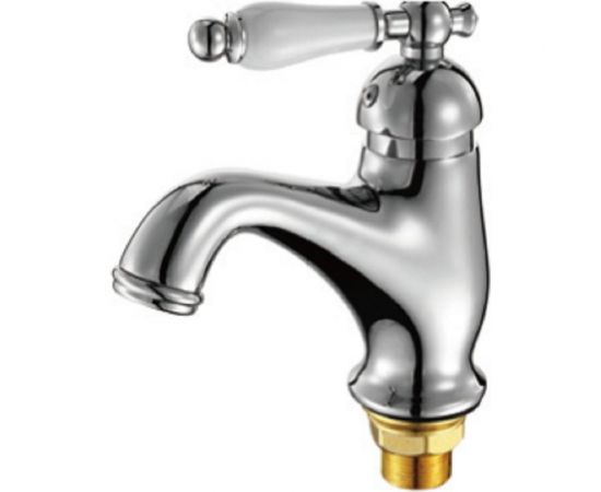 Смеситель для раковины MYNAH глянцевый хром, высота 140 мм, латунь M1031 