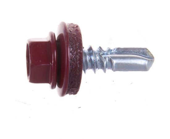 Кровельный саморез, красное вино Крепежная техника 5,5х19 RAL 3005 300шт 420314 БК 