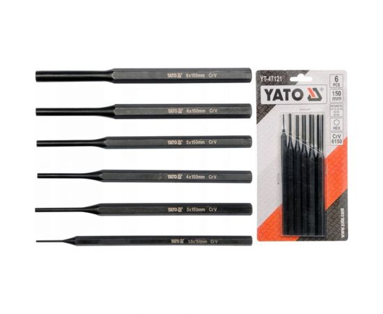 Набор выколоток YATO 1,5-8мм 6 предметов YT-47121 
