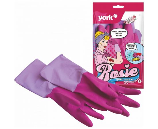 Ароматизированные перчатки YORK РОЗА L 092370 