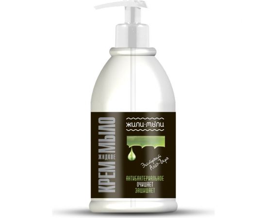 Жидкое крем-мыло Жили-Мыли Антибактериальное 0.5 л, флакон с дозатором 4623721827440 