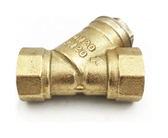 Фильтр сетчатый DN.ru ФС Ду25 Ру20 внутренняя резьба, латунный, со сливной пробкой D260-00878 