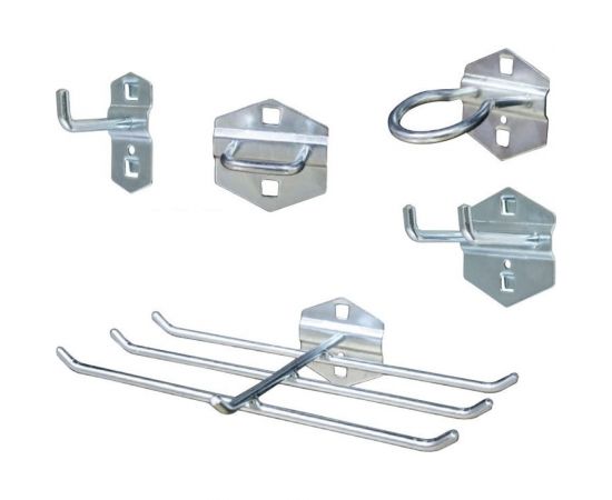 Набор крючков для перфорированной панели NORGAU NHS-046 46 предметов 101431046 