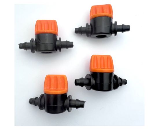 Кран для микротрубки 4 мм Профитт 4 шт. 1892549 