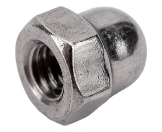 Шестигранная колпачковая гайка DINFIX DIN 1587, нерж А2, M4, 10 шт. 00-00003334 