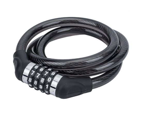 Противоугонный замок JOY KIE GK-102.707A 15 (120 см; трос 15 мм; в оплетке; кодовый; черный) HQ-0004224 