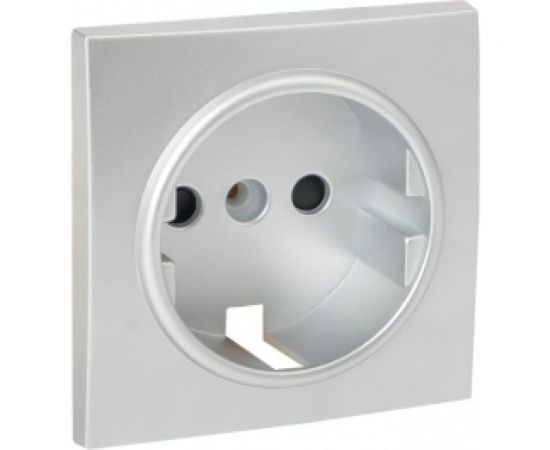 Лицевая панель 1-местной розетки EKF Валенсия, с/з 16А сталь с защитной шторкой PROxima ESR16-L-028-30 