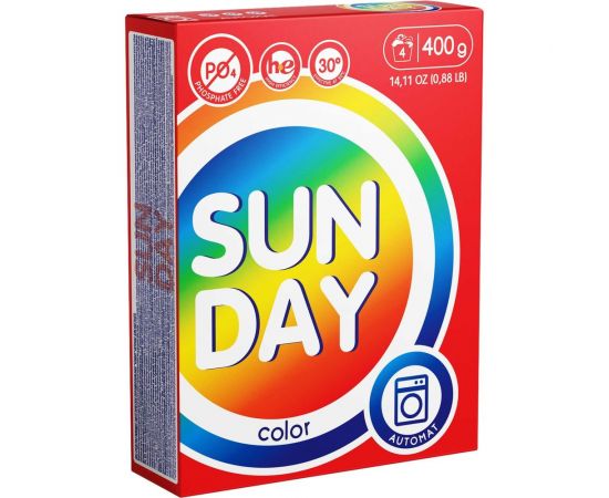 Стиральный порошок автомат Сонца 400г Sunday для цветного 86325 