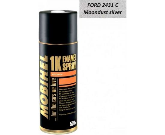 Базовая эмаль Mobihel металлик FORD 2431 C moondust silver, 520 мл аэрозоль 40028602А – изображение 5
