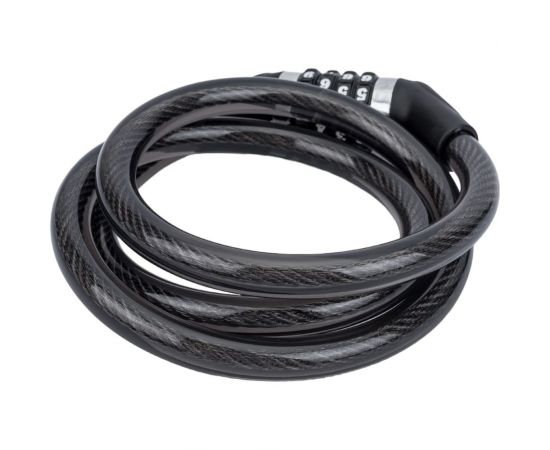 Противоугонный замок JOY KIE GK-102.707A 15 (120 см; трос 15 мм; в оплетке; кодовый; черный) HQ-0004224 – изображение 2