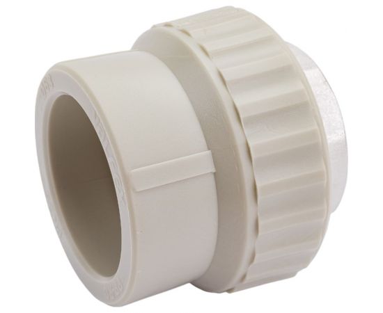 Муфта комбинированная под ключ с внутренней резьбой VALFEX PP-R серая, 63 мм х2"" 10134063Г 127-0367 – изображение 4