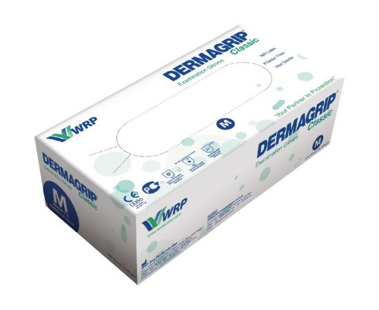 Латексные смотровые перчатки Dermagrip CLASSIС 100 штук, размер M CТ0000000691 – изображение 5