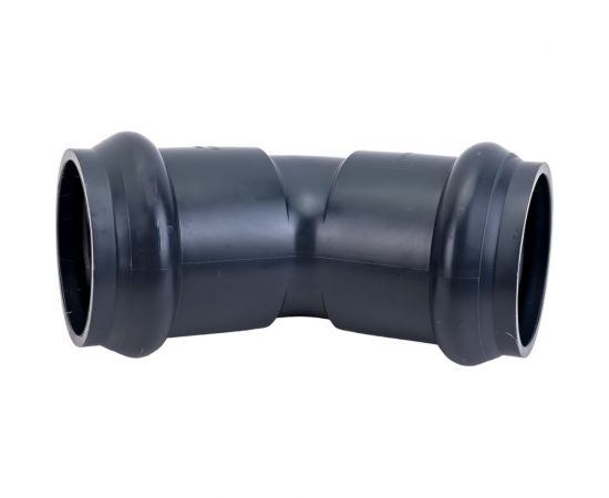 Отвод AQUAVIVA НПВХ напорный двухраструбный 110x45 AQV103110 26510 – изображение 4